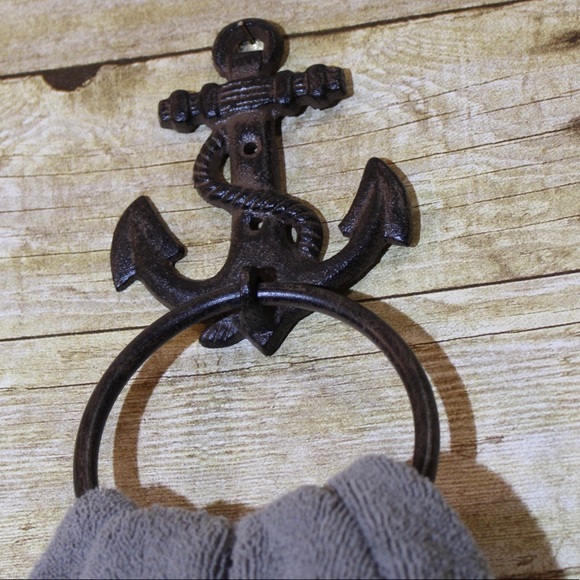 Other - ANCHOR CAST IRON TOWEL RING WALL MOUNT NWT
